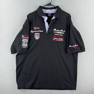 Paul & Shark World Yachting Cup Polo Shirt Mens 3XL (Fits like a 2XL) Black